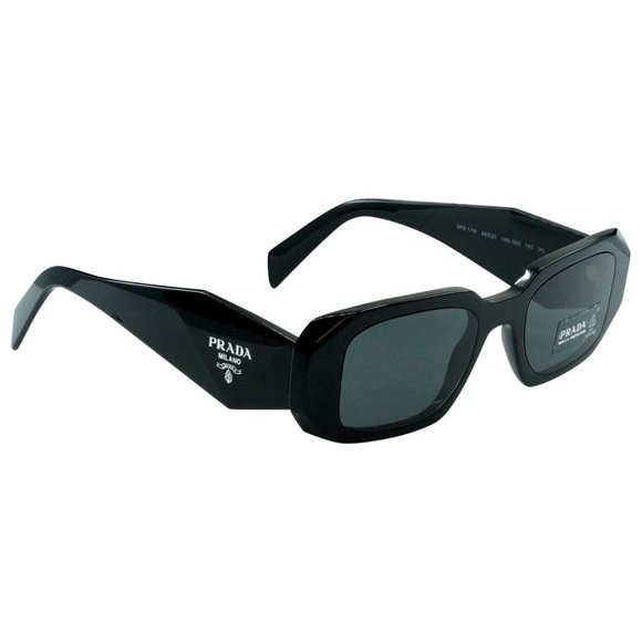 PR 17WS 1AB5S0 BLACK DARK GREY AUTHENTIC SUNGLASSES MADE IN ITALY - Picture 1 of 13
